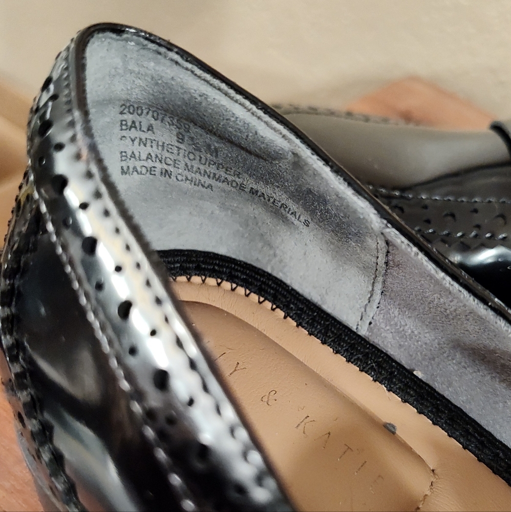 Kelly & Katie Glossy Black Bala Loafer - Picture 7 of 9